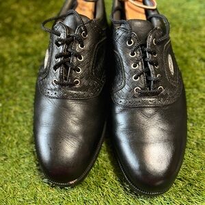 FootJoy Golf Shoes Mens Black SoftJoys Terrains Spike Turf Shoe #57594 Sz 9.5